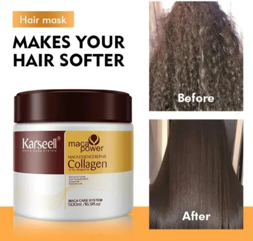 Vista 11 de Karseell - Mascarilla para el cabello con colágeno para reparación profunda y dañada para el cabello