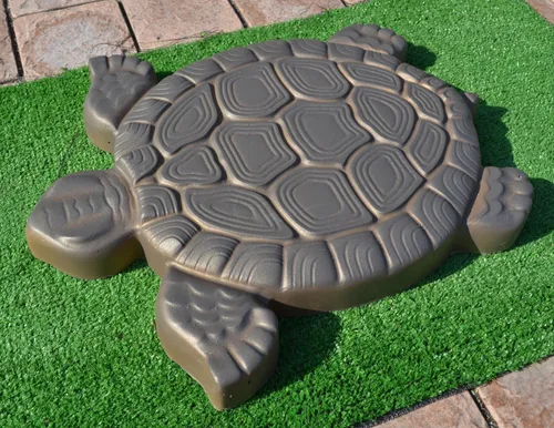 Vista 5 de SvitMolds Molde de bricolaje con forma de tortuga escalonada, molde decorativo de tortuga, molde de cemento para hormigón, manual personalizado