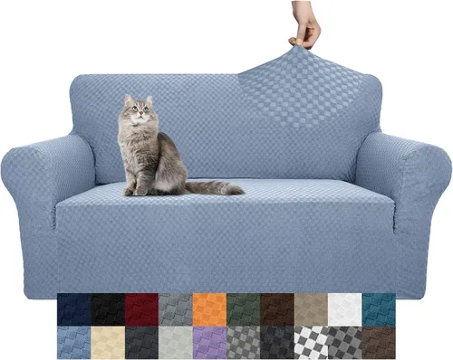 Vista 71 de YEMYHOM Funda para sofá con diseño jacquard de alta elasticidad, funda para silla de sala de estar, a prueba de mascotas, perros y gatos