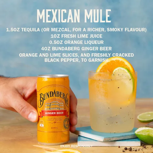 Vista 5 de Bundaberg - cerveza de jengibre, latas de 6.8 fl oz, (paquete de 24 unidades)