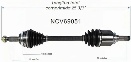 Vista 2 de Eje CV Junta CV Frente Lado Del Conductor Lado Del Pasajero Compatible con Corolla 2009-2018, Matrix 2009-2013, Vibe 2009 2010