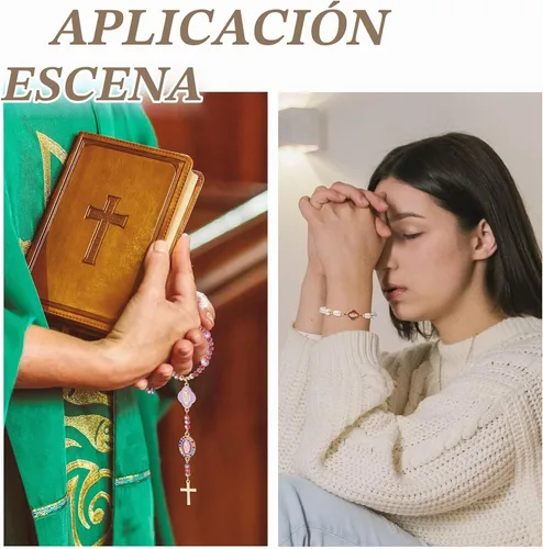 Vista 4 de Elecrelive - 32 dijes religiosos con diamantes de imitación coloridos 4 colores y estilos