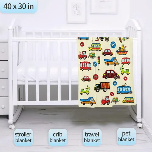 Vista 5 de Sumedha Manta de auto de dibujos animados, regalo de dibujos animados para niñas y niños, extra pequeña de 40 x 30 pulgadas para mascotas, franela