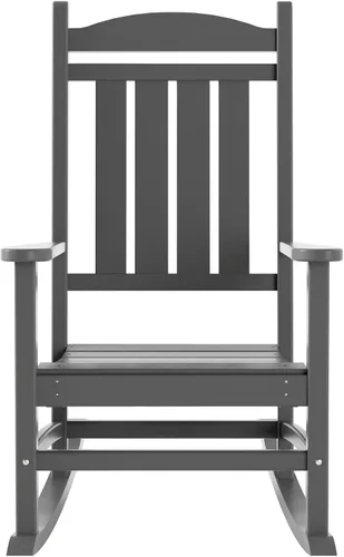Vista 5 de WestinTrends Malibu - Mecedora para exteriores/patio, color gris