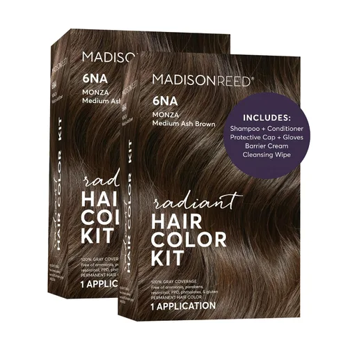 Vista 83 de Madison Reed - Kit de tinte radiante para el cabello, tinte permanente para el cabello, 100 % cobertura de canas, sin amoníaco, negro Parma 2.5NNN