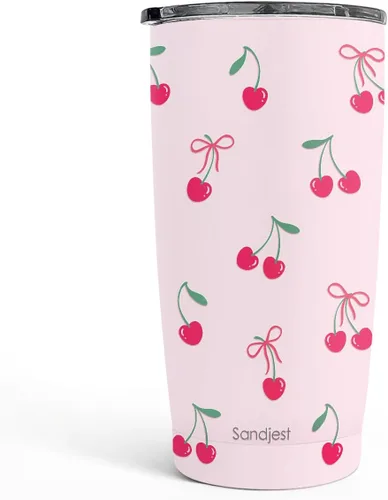 Vista 33 de SANDJEST Vaso Térmico de Abeja 20oz con Dibujos de Joyería, Vasos Térmicos Aislados de Acero Inoxidable, Regalos para Mujeres y Niñas, Taza de Café