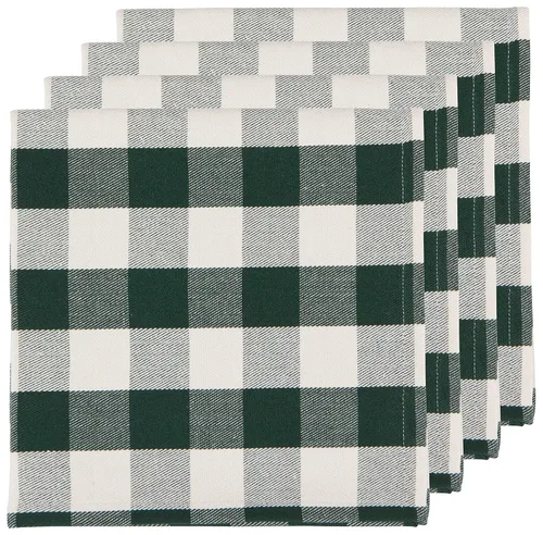 Vista 6 de Now Designs Second Spin Recycled Collection - Servilletas de 20 x 20 pulgadas (juego de 4 unidades), diseño de cuadros Buffalo