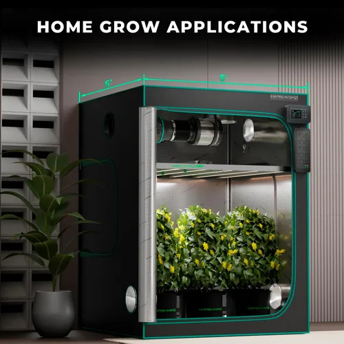 Vista 5 de MARS HYDRO Luces LED de cultivo estilo barra plegable FC-E1000W 2024 para plantas de interior y kit de sensor inteligente iHub-Pro y sensor