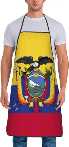 Vista 17 de Delantal impermeable de la bandera del orgullo del oso gay 100% poliéster, babero grande con impresión completa para el taller del restaurante