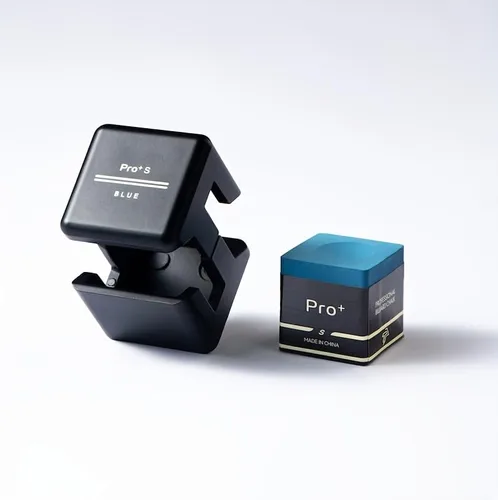 Vista 7 de TP Pro+ TurningPoint - Tiza profesional para billar con soporte de aluminio, disponible en azul y verde