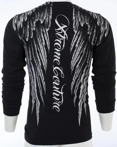 Vista 7 de Xtreme Couture by Affliction - Camisa de manga larga para hombre, Negro