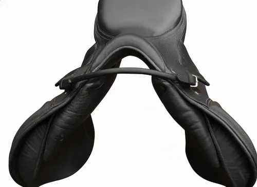 Vista 4 de Correa de cuero para silla de montar inglesa - Mango de seguridad para equilibrio y un asiento seguro al montar a caballo