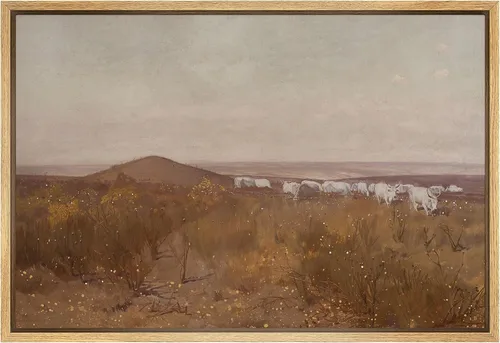 Vista 26 de SIGNFORD Lienzo enmarcado para pared, pinos sepia, bosques, bosques, naturaleza, ilustraciones de área silvestre, arte digital, arte moderno