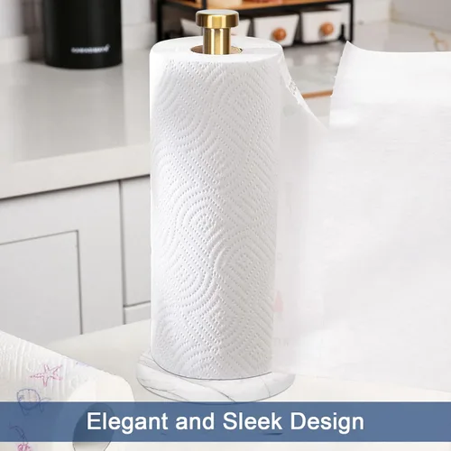Vista 2 de NearMoon Soporte de pie para toallas de papel, soporte para toallas de papel de cocina - para baño o cocina sobre encimera, tamaño estándar o jumbo