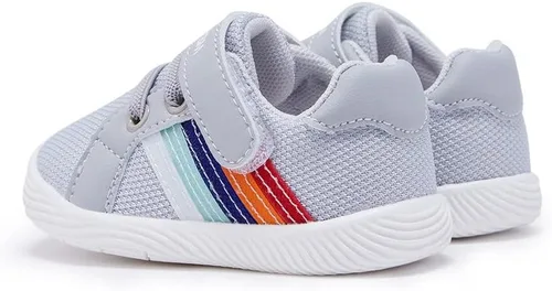 Vista 5 de BMCiTYBM Zapatos para bebé niño y niña suaves antideslizantes ligeros para caminar en el primer paso 6 9 12 18 24 meses