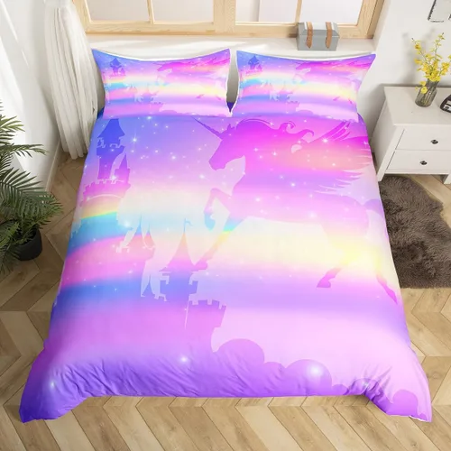 Vista 19 de Manfei Juego de funda de edredón occidental, tamaño individual, juego de ropa de cama de caballo de vaquero de 2 piezas, funda de edredón de cactus