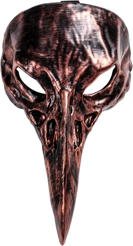 Vista 9 de Scary Creepy Crow Raven Halloween Cosplay Masquerade Party Face Mask Horror Devil Raven Face Eye Mask