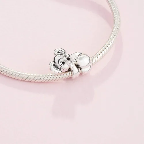 Vista 4 de PANDORA Jewelry Koala Cubic Zirconia Charm in Sterling Silver