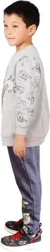 Vista 2 de STAR WARS Mandalorian Grogu - Pijama de manga larga de forro polar suave para niños pequeños