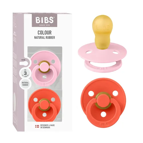 Vista 96 de BIBS - Paquete de 2 chupetes para bebés, goma natural libre de bisfenol A (BPA), hechos en Dinamarca, para niños de 0-6 meses, azul pastel