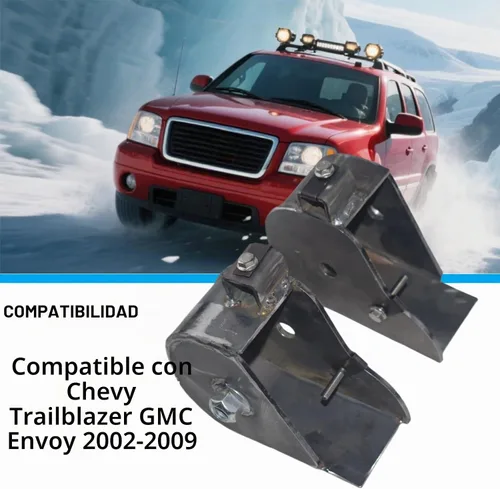Vista 2 de Kit de reparación de soportes de brazo trasero superior soldado compatible con Chevy Chevrolet Trailblazer GMC Envoy