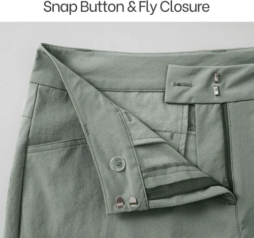 Vista 34 de Willit Pantalones cortos de golf de 4.5 pulgadas para mujer, de secado rápido, casuales, con bolsillos, resistentes al agua