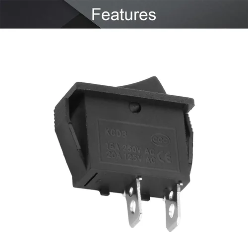 Vista 4 de 5 piezas de interruptor basculante para barco con cierre rápido ENCENDIDO/APAGADO, 2 pines, 12V, 250V/15A, 125V/20A, interruptor basculante