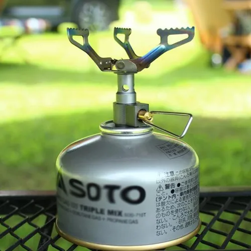 Vista 8 de BRS Stove BRS 3000T Estufa de Titanio Ultraligera para Mochileros Estufa Portátil de Propano para Camping Estufa de Gas Quemador de Gas Estufa