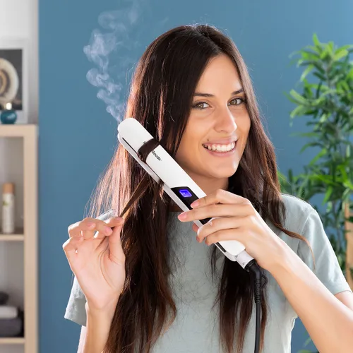 Vista 3 de Plancha de Pelo Cerámica con Vapor Stemio InnovaGoods 36 W