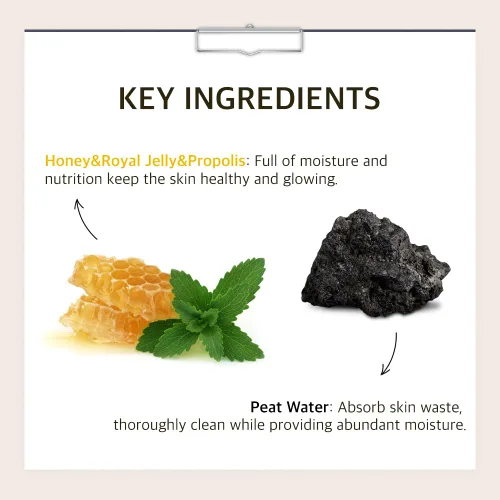 Vista 3 de Papa Recipe Bombee - Máscara de hoja de miel negra, 10 hojas, respetuosa con la piel sensible, purificadora de poros y textura de piel suavizante