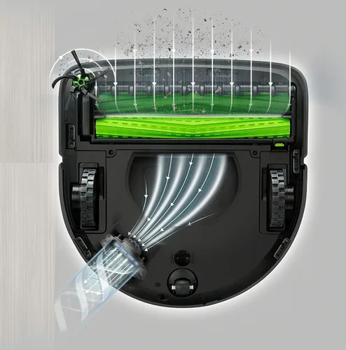 Vista 4 de DLD 1 juego de cepillos de goma multisuperficie +3 filtros HEPA+6 cepillos de barrido de bordes piezas de repuesto para iRobot Roomba i7 i7+/i7 Plus