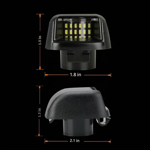 Vista 8 de Bestview - Lente LED para luz de matrícula, luces de etiqueta, lámpara trasera con enchufe y arnés de cables de repuesto para Nissan Frontier