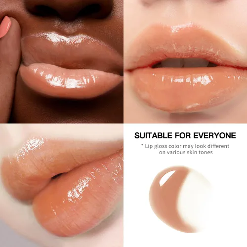 Vista 112 de BAISEN DIARY 2 en 1 doble punta mate delineador de labios y brillo de labios, lápiz combinado de labios marrón nude degradado, delineador de labios