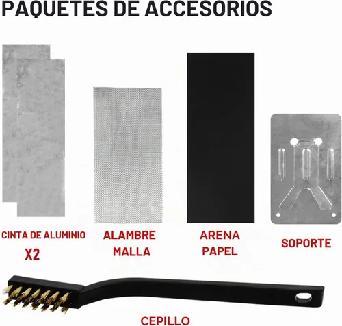 Vista 5 de RX WELD Kit de soldadura de plástico, kit de reparación de soldador de plástico 100W