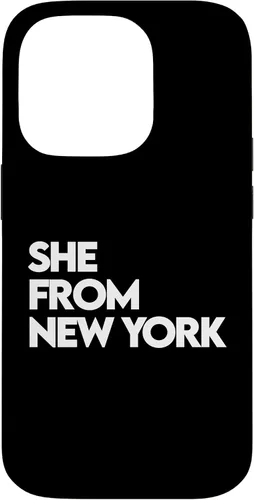 Vista 17 de She from New York Shirt, She's from NY NYC, Bronx, 713 832 Case for iPhone 17