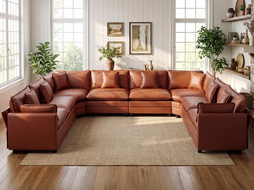 Vista 89 de Sofá modular en forma de nube de 113 pulgadas, sofás de asiento profundo de gran tamaño para sala de estar, sofá modular tapizado de chenilla