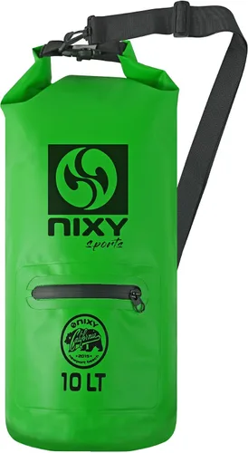 Vista 9 de NIXY Bolsa seca impermeable de 10 L con parte superior enrollable, ligera y duradera para paddleboard, kayak, senderismo, camping, canotaje, playa