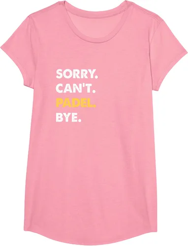 Vista 77 de Sorry Can't Padel Bye Funny Camiseta de Padel, Negro