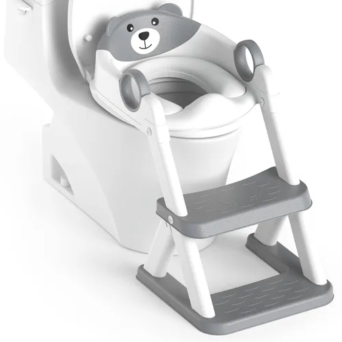 Vista 19 de Asiento de Entrenamiento de Baño, Asiento de Inodoro Mejorado para Niños y Niñas, Asiento de Entrenamiento de Baño 2 en 1 para Niños, Asiento