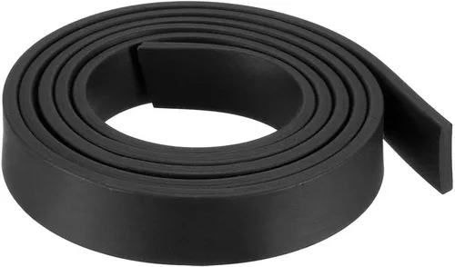 Vista 35 de uxcell Tira de sello de goma rectangular maciza, 0.197 in de ancho, 0.118 in de grosor, 3.3 ft de largo, color negro