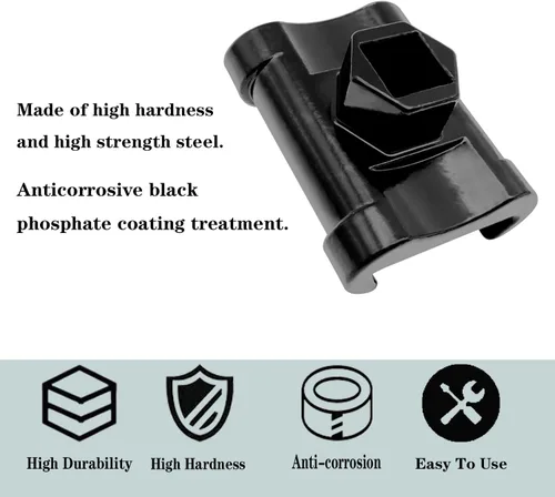 Vista 6 de Extensor de llave universal para llave hexagonal de 1/2 pulgada o 0.827 in Wrench Extension Adapter, Torque Multiplier, Cheater Bar, Break Bars