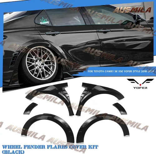 Vista 9 de Kit de carrocería de cubierta de guardabarros de rueda para Toyota Camry SE XSE 2018-2024
