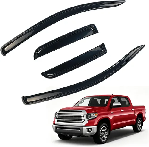 Vista 35 de Protectores de lluvia en canal compatibles con Isuzu D-Max 2004-2010 Double/EXT CAB; 2004-2012 Chevrolet/GMC Colorado/Canyon Crew Cab solamente