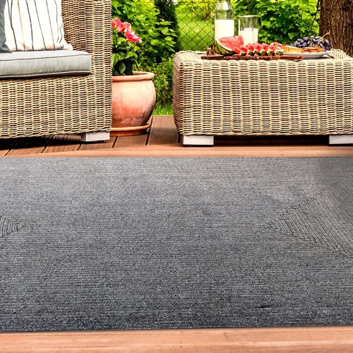 Vista 40 de Superior Alfombra de área para interiores y exteriores, decoración de suelo trenzada reversible para sala de estar, cocina, patio, porche delantero