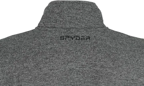 Vista 3 de Spyder Raider - Suéter con cremallera completa para hombre, color carbón jaspeado-F20, talla M