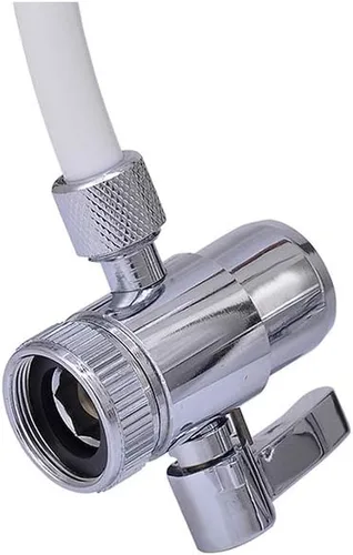Vista 6 de Válvula desviadora de grifo de fregadero para filtro de agua sobre mostrador, accesorio rociador para filtro de encimera a adaptador de grifo