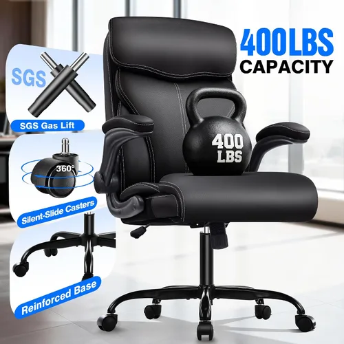 Vista 8 de AreShark Silla de oficina – Silla ejecutiva de escritorio cómoda transpirable con respaldo alto y soporte lumbar, silla ergonómica de cuero