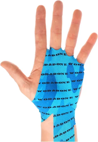 Vista 5 de WOD&DONE sujeción de manos personalizable para hacer deporte, crossfit o gimnasia rítmica Negro
