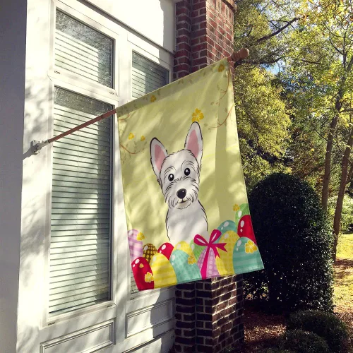 Vista 866 de Caroline's Treasures BB1923GF Bandera decorativa para jardín con diseño de Border Collie, para caza de huevos de Pascua, para jardín, jardín, patio