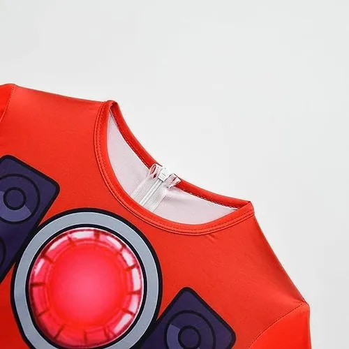 Vista 3 de Renyqatt Skibidi - Disfraz de baño para niños, disfraz de Halloween para fiesta de cosplay, body con gorro, traje de juego de dibujos animados